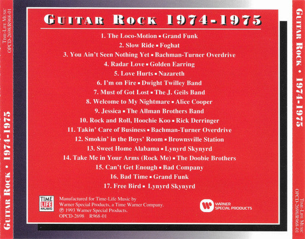Various : Guitar Rock 1974-1975 (CD, Comp)