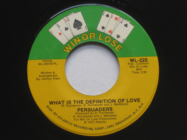 Persuaders* : What Is The Definition Of Love (7", PL )