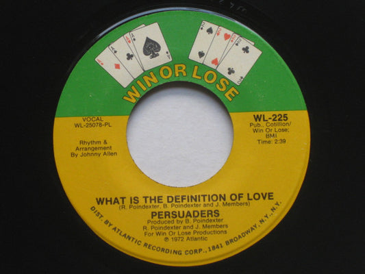 Persuaders* : What Is The Definition Of Love (7", PL )