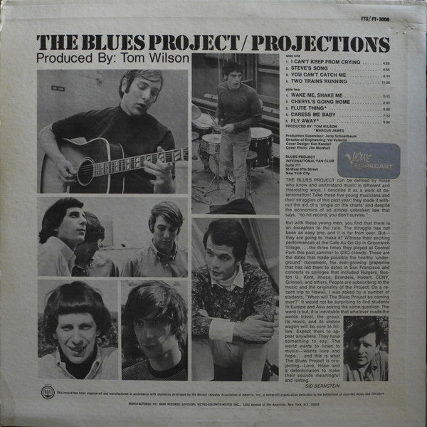 The Blues Project : Projections (LP, Album, Mono)