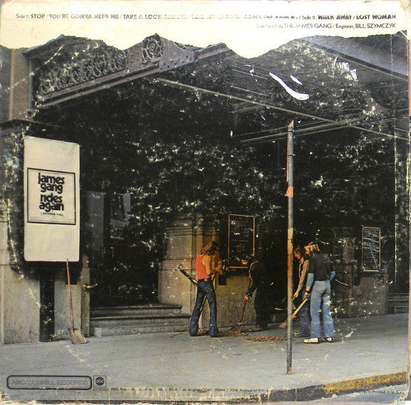 James Gang : Live In Concert (LP, Album, RP, Ter)