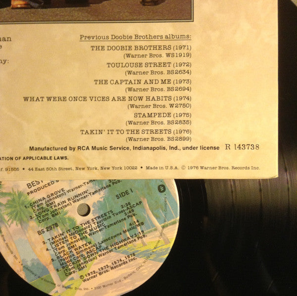 The Doobie Brothers : Best Of The Doobies (LP, Comp, Club)