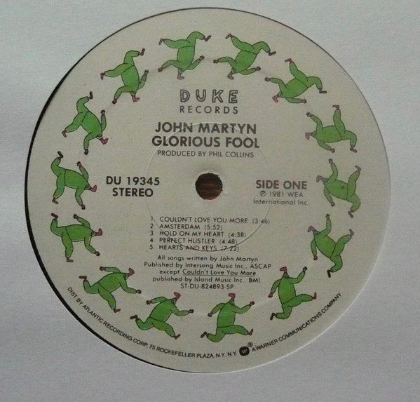 John Martyn : Glorious Fool (LP, Album, SP )
