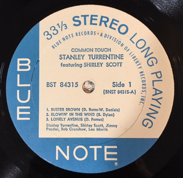 Stanley Turrentine Featuring Shirley Scott : Common Touch (LP, Album)