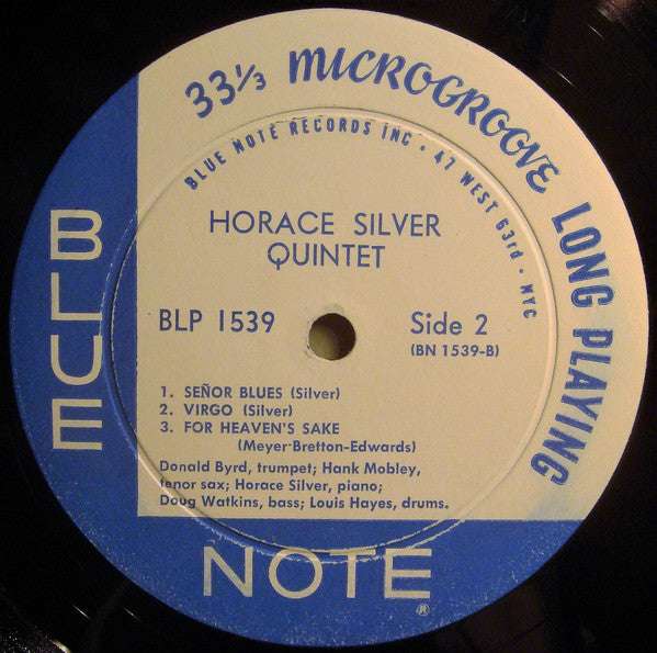 The Horace Silver Quintet : 6 Pieces Of Silver (LP, Album, Mono, RP)