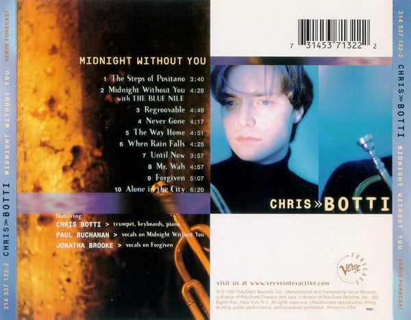 Chris Botti : Midnight Without You (CD, Album)