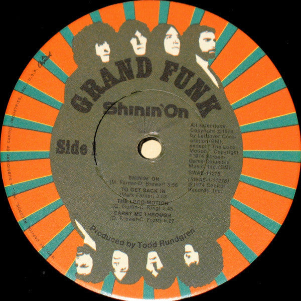Grand Funk* : Shinin' On (LP, Album, Jac)