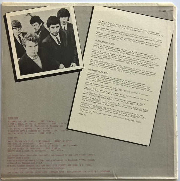 Them (3) Featuring Van Morrison : Backtrackin' (LP, Comp, Ter)