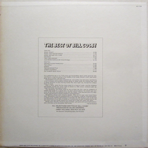 Bill Cosby : The Best Of Bill Cosby (LP, Comp, Pit)
