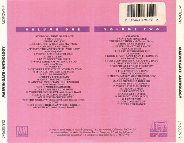 Marvin Gaye : Anthology (2xCD, Comp)