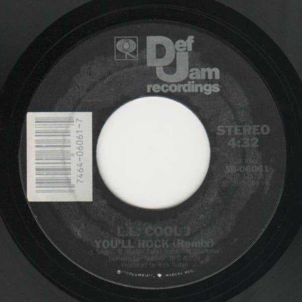 LL Cool J : You'll Rock (Remix) / I Need A Beat (7", Single, Styrene)