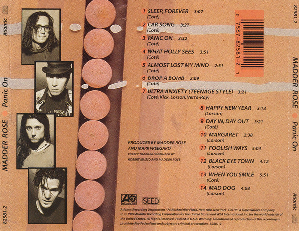 Madder Rose : Panic On (CD, Album)