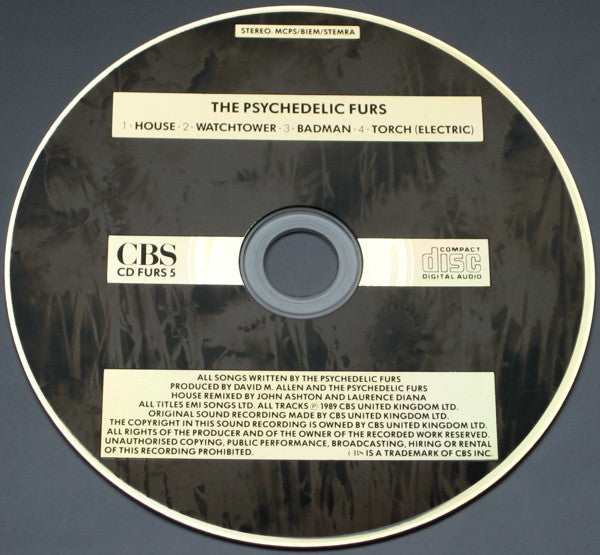 The Psychedelic Furs : House (CD, Single)