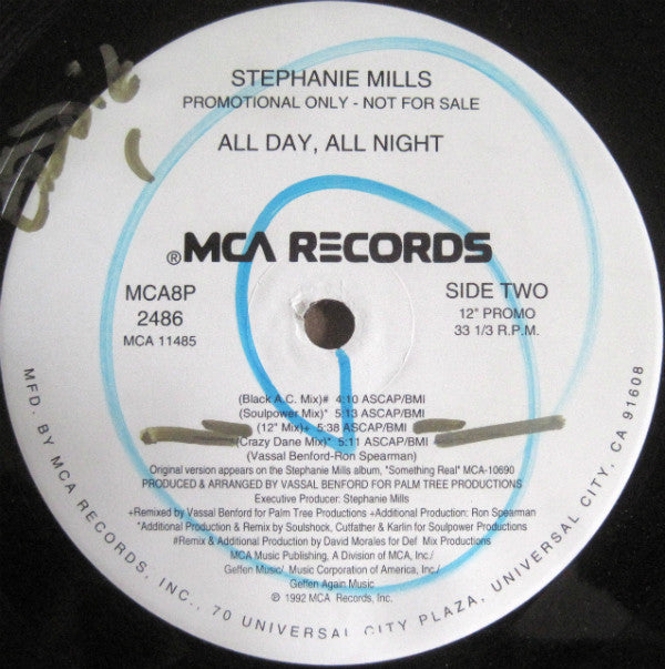 Stephanie Mills : All Day, All Night (12", Promo)