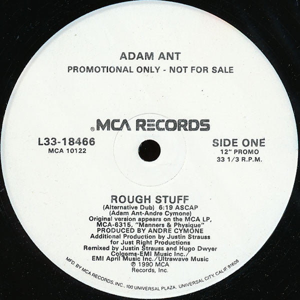 Adam Ant : Rough Stuff (12", Promo)