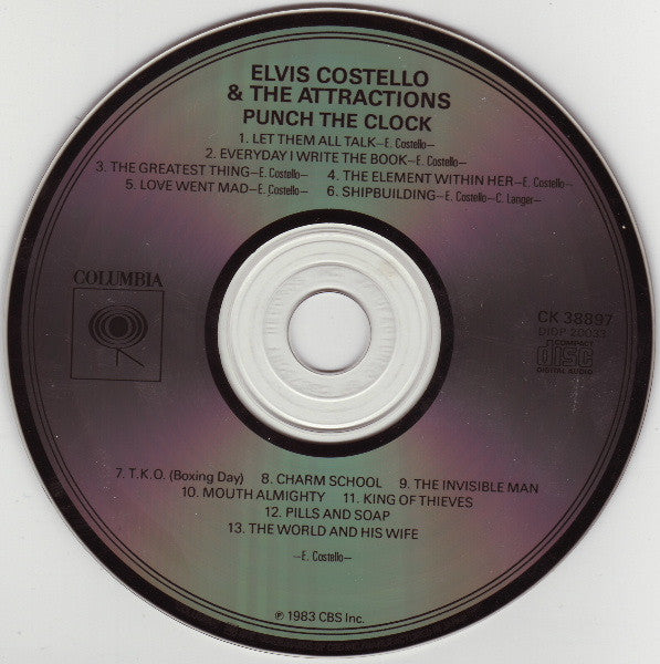 Elvis Costello & The Attractions : Punch The Clock (CD, Album, CBS)