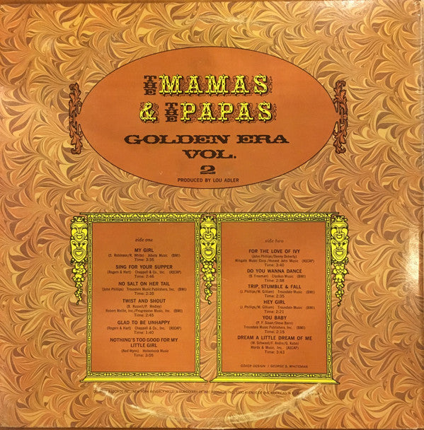 The Mamas & The Papas : Golden Era Vol. 2 (LP, Comp, Club, Cap)