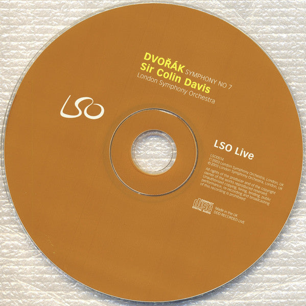 Antonín Dvořák - Sir Colin Davis, London Symphony Orchestra : Symphony No. 7 (CD, Album)