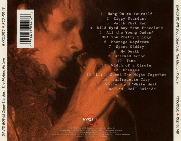 David Bowie : Ziggy Stardust - The Motion Picture (CD, Album, RE, RM)