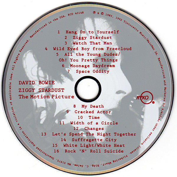 David Bowie : Ziggy Stardust - The Motion Picture (CD, Album, RE, RM)