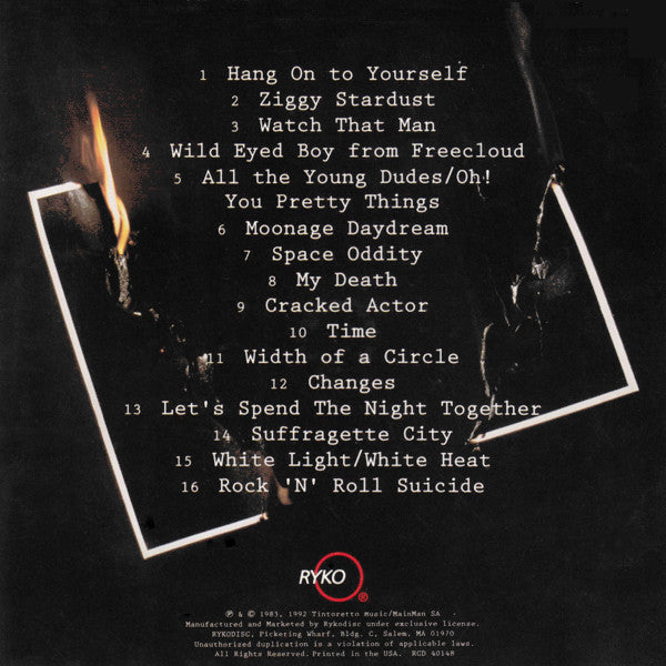 David Bowie : Ziggy Stardust - The Motion Picture (CD, Album, RE, RM)