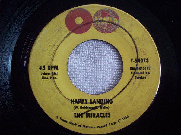 The Miracles : You've Really Got A Hold On Me / Happy Landing (7", Single, RE)