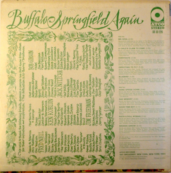 Buffalo Springfield : Buffalo Springfield Again (LP, Album, RP, Ter)