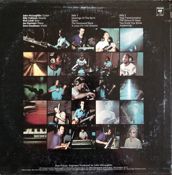 The Mahavishnu Orchestra* With John McLaughlin : The Inner Mounting Flame (LP, Album, Pit)