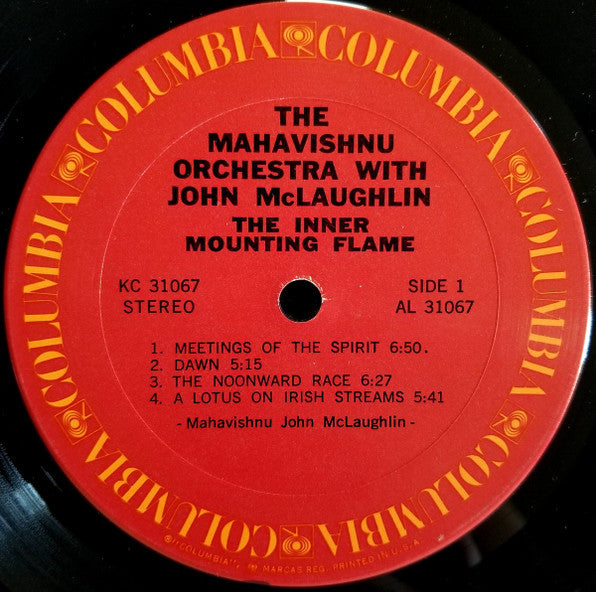 The Mahavishnu Orchestra* With John McLaughlin : The Inner Mounting Flame (LP, Album, Pit)