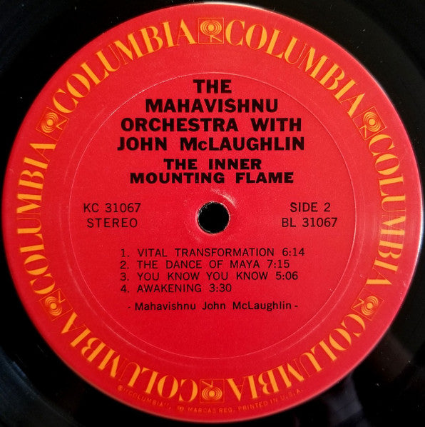 The Mahavishnu Orchestra* With John McLaughlin : The Inner Mounting Flame (LP, Album, Pit)