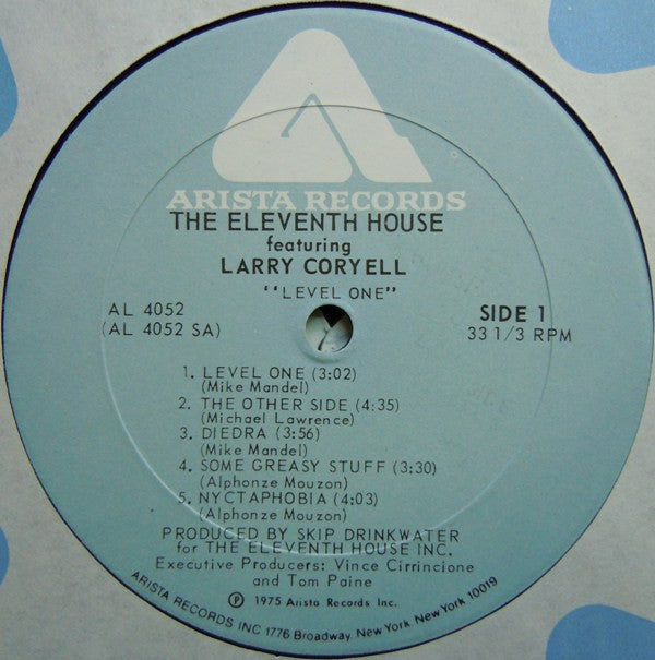 The Eleventh House Featuring Larry Coryell : Level One (LP, Album, PRC)