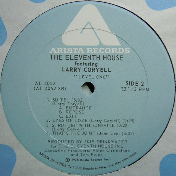 The Eleventh House Featuring Larry Coryell : Level One (LP, Album, PRC)