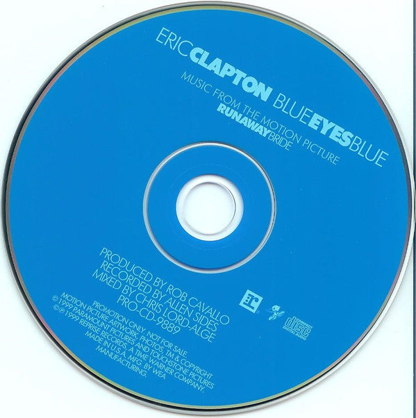 Eric Clapton : Blue Eyes Blue (CD, Single, Promo)