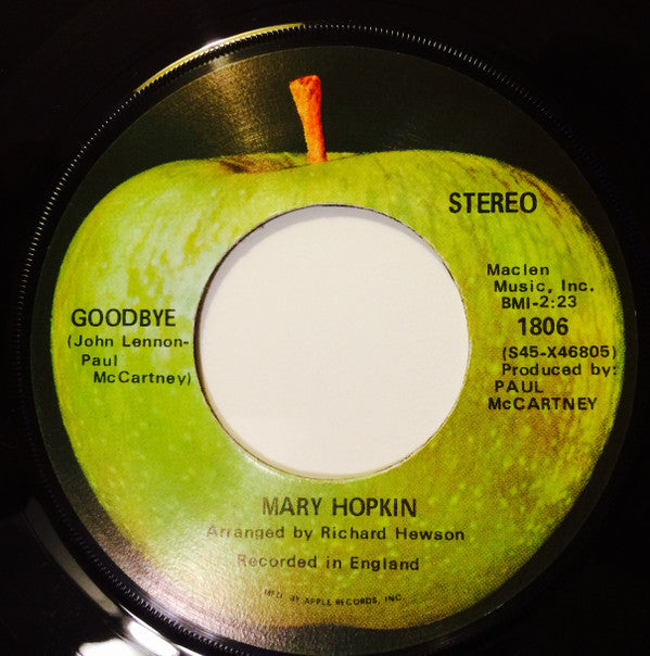Mary Hopkin : Goodbye / Sparrow (7", Single, Los)