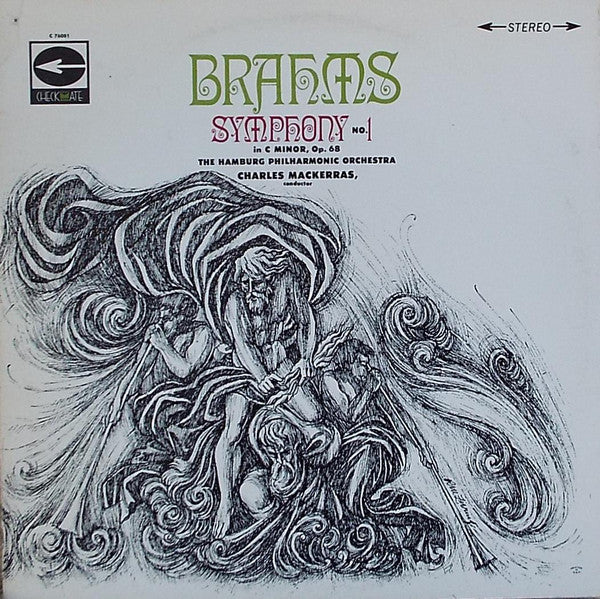 Johannes Brahms, The Hamburg Philharmonic Orchestra*, Sir Charles Mackerras : Symphony No. 1 In C Minor, Op. 68 (LP)