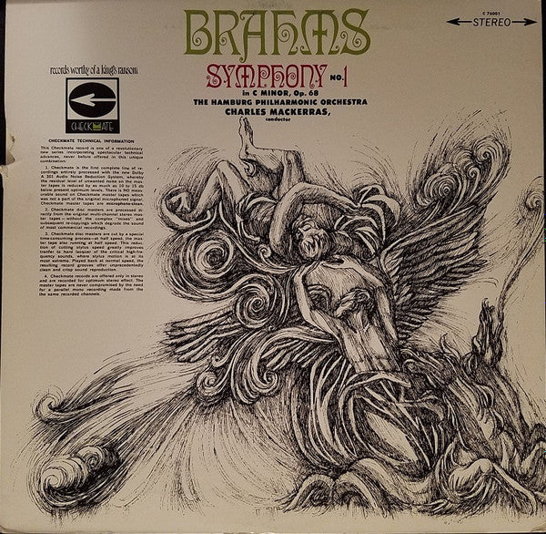 Johannes Brahms, The Hamburg Philharmonic Orchestra*, Sir Charles Mackerras : Symphony No. 1 In C Minor, Op. 68 (LP)