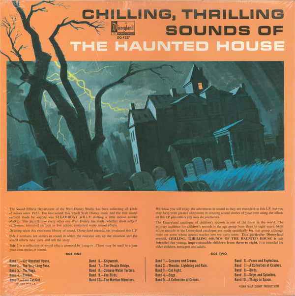 No Artist : Chilling, Thrilling Sounds Of The Haunted House (LP, Album, Mono, RP, All)