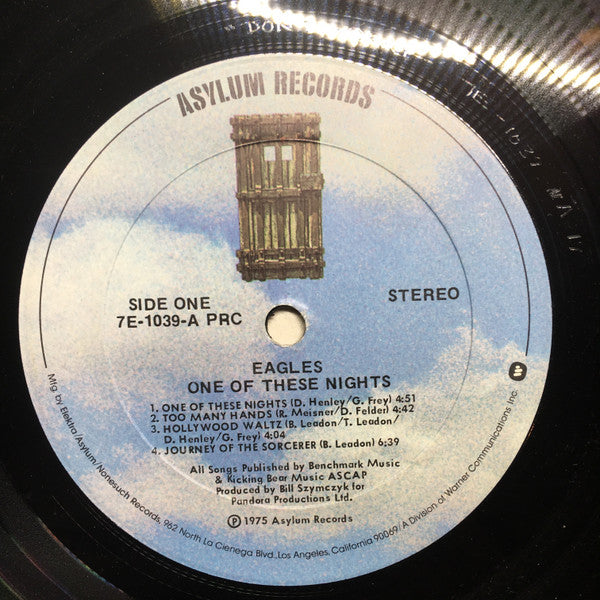 Eagles : One Of These Nights (LP, Album, PRC)