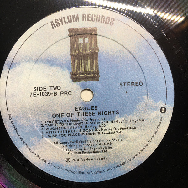 Eagles : One Of These Nights (LP, Album, PRC)
