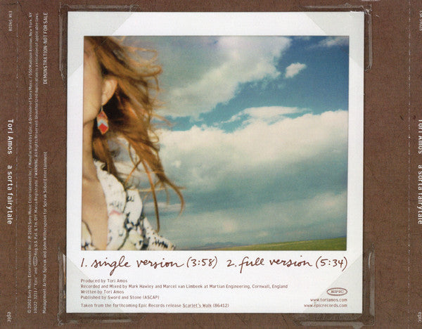 Tori Amos : A Sorta Fairytale (CD, Single, Promo)