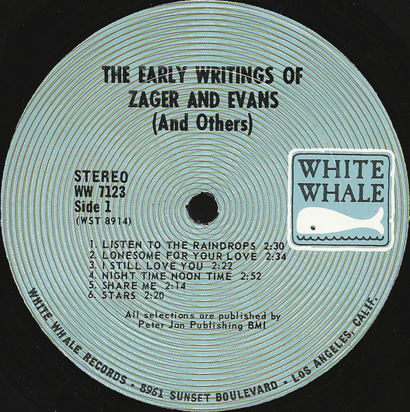 Zager & Evans : The Early Writings Of Zager & Evans (And Others) (LP, Comp)