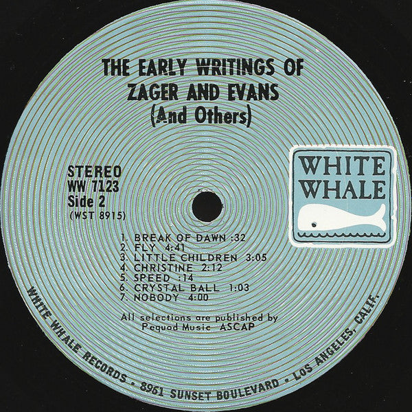 Zager & Evans : The Early Writings Of Zager & Evans (And Others) (LP, Comp)