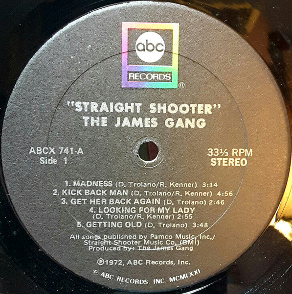 James Gang : Straight Shooter (LP, Album)