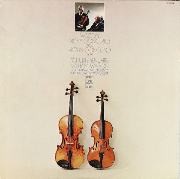 Walton*, Yehudi Menuhin, London Symphony Orchestra / New Philharmonia Orchestra : Violin Concerto 8 Viola Concerto (LP, Album)